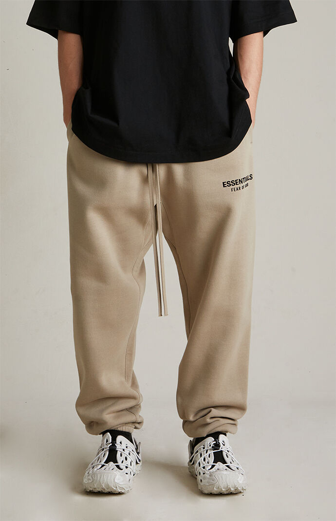Fear of God Essentials Desert Sand Fleece Sweatpants | PacSun