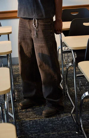 Blake Extreme Baggy Jeans Overdyed Brown image number 1