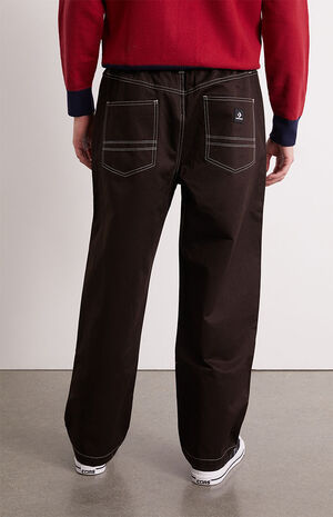 Dark Brown Five Pocket Pants image number 4