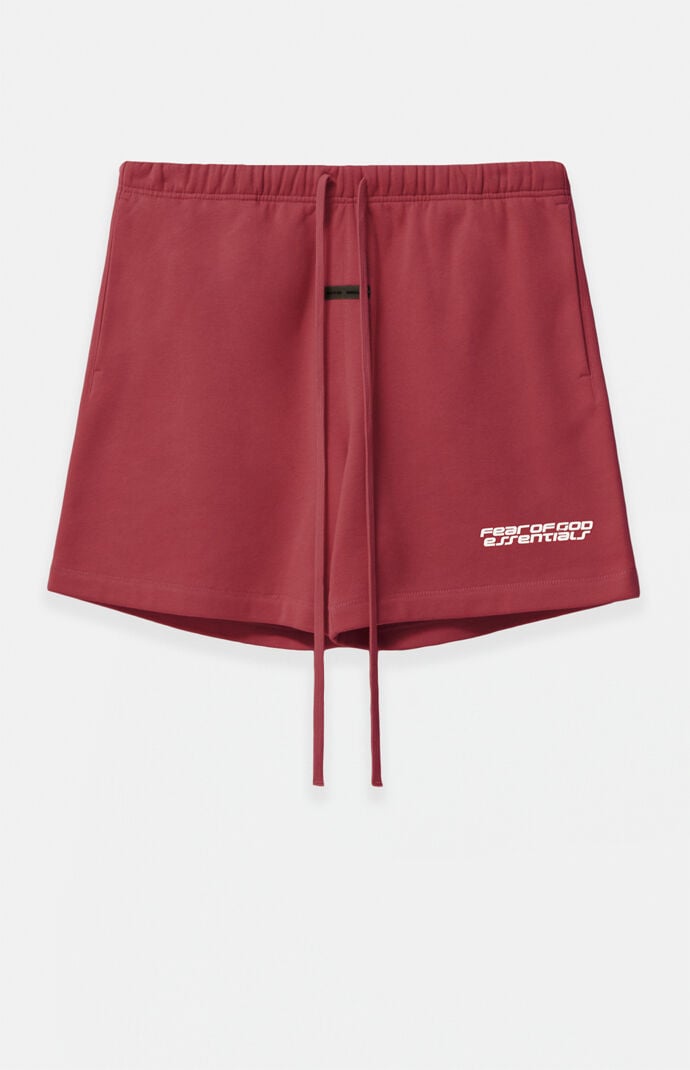 Fear of God Women's Crimson Running Sweat Shorts Fear of God Women's Crimson Running Sweat Shorts