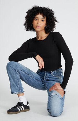 Scoop Neck Long Sleeve Top image number 4