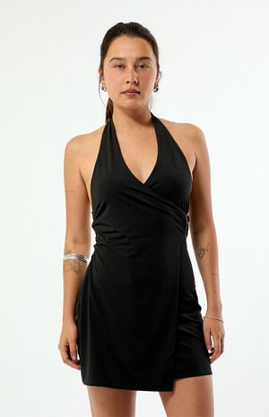 Mia Hardware Wrap Mini Dress image number 2