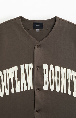 Brown Outlaw Bounty Baseball Jersey image number 3