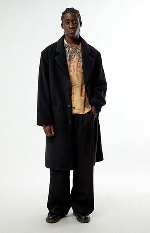 x Pacsun Onyx Overcoat image number 2