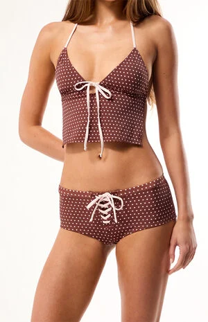 Polka Dot Lauren Swim Shorts image number 3