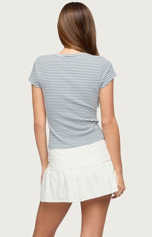 Kady Striped Henley T-Shirt image number 3