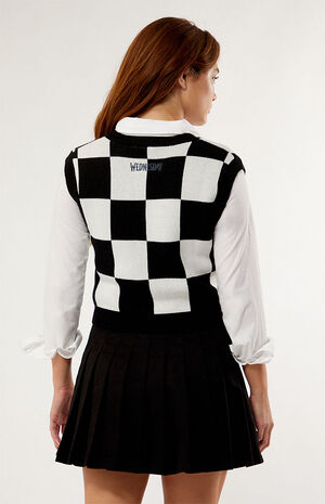 Checkerboard Sweater Vest image number 4
