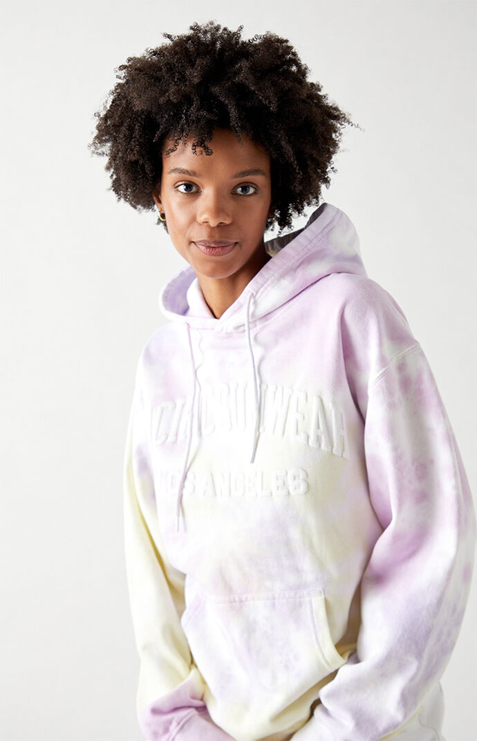 Pacific Sunwear Spiral Tie Dye Hoodie