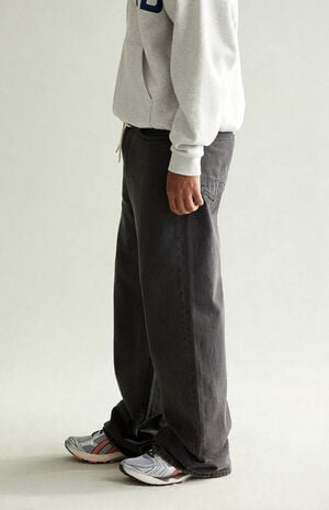 Blake Extreme Baggy Jeans Drawstring Faded Black image number 3