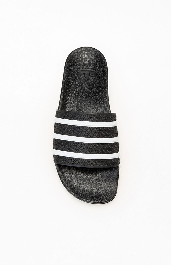 adidas Black & White Adilette CF Slides