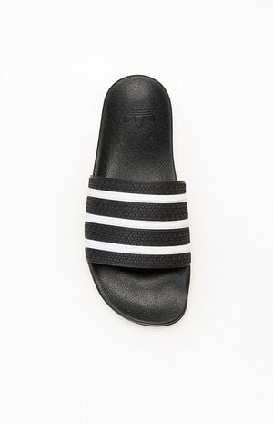 Black & White&nbsp;Adilette&nbsp;CF Slides image number 5