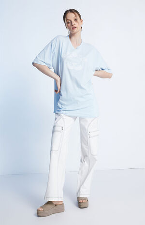 Mermaid Seashells Oversized T-Shirt image number 4