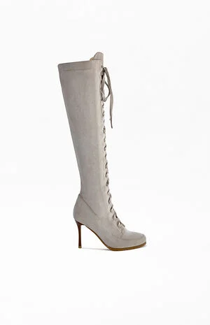 Women's Turner Gray Stiletto Boots image number 1