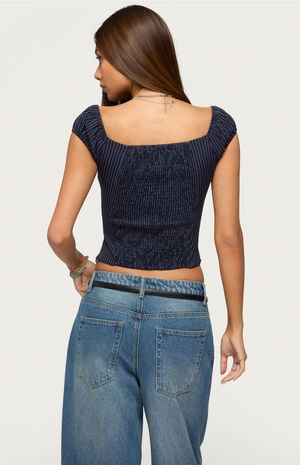 Eugenia Pinstripe Top image number 3