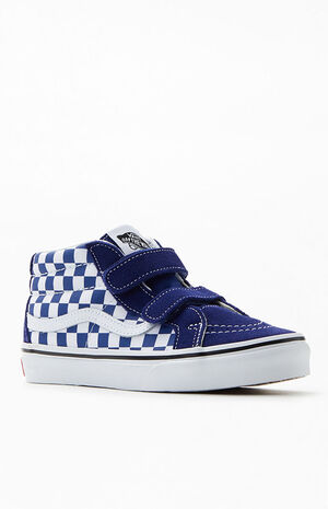 Kids Blue Sk8-Mid Reissue V Shoes image number 1