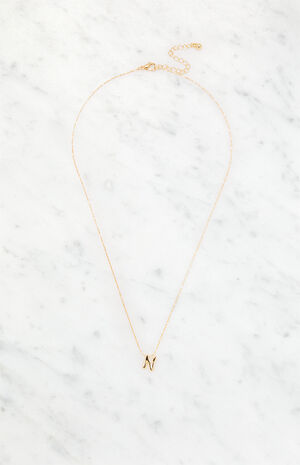 N Initial 14K Gold Plated Necklace image number 1