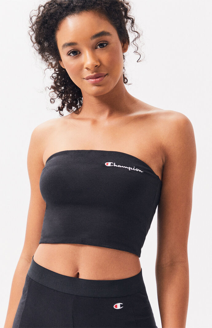 champion tube top and shorts set