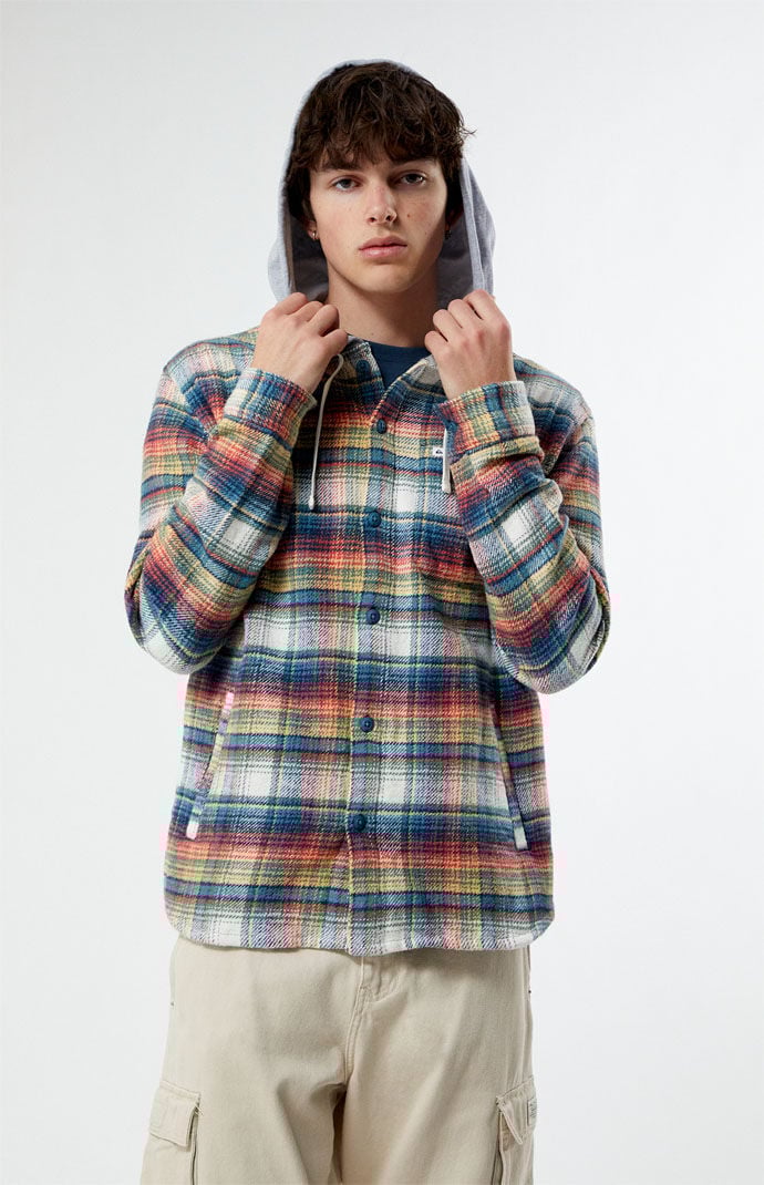 Quiksilver hooded flannel sale