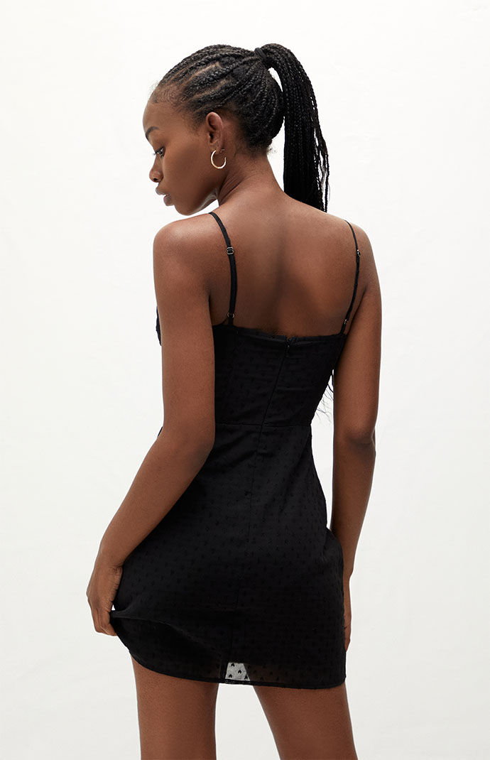 Uo ribbed lace top trim mini dress