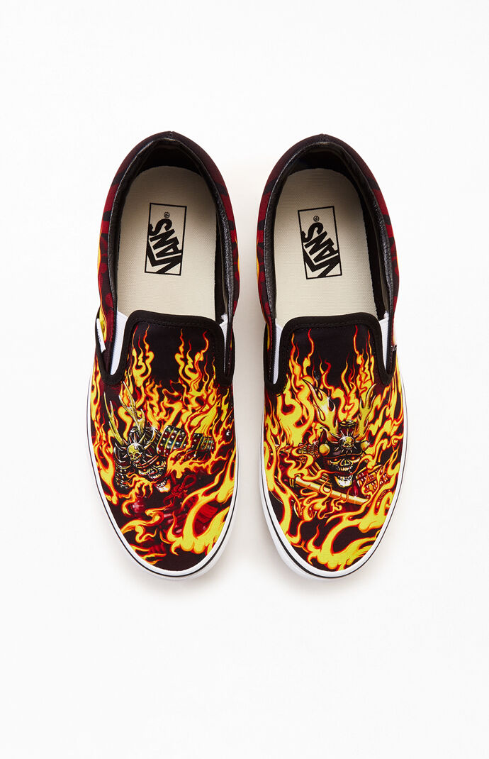 vans slip on samurai rising