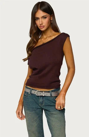 Lauria Off-The-Shoulder Knit Top image number 1
