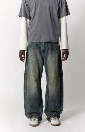 Mason Baggy Barrel Jeans Dark Blue image number 3