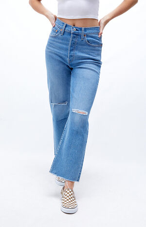 Top 75+ imagen levi’s fall trip ribcage straight leg jeans
