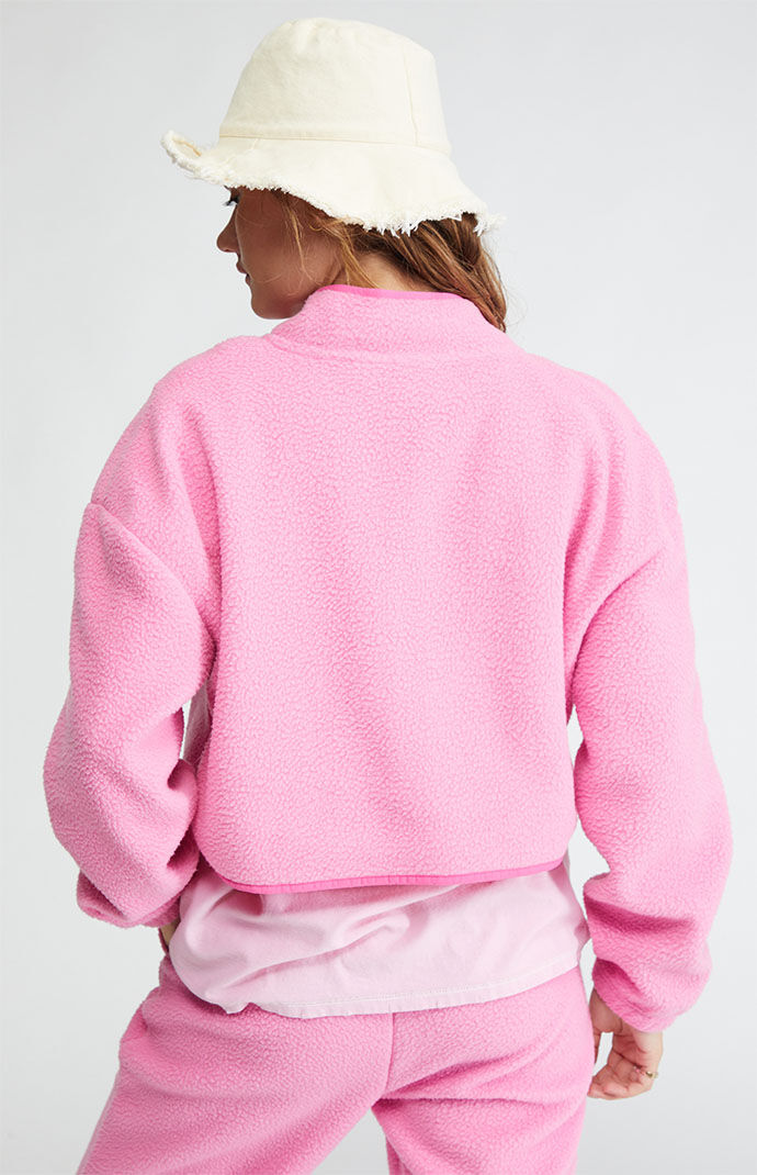 PacSun Slope Side Half Snap Sherpa Fleece Sweatshirt PacSun