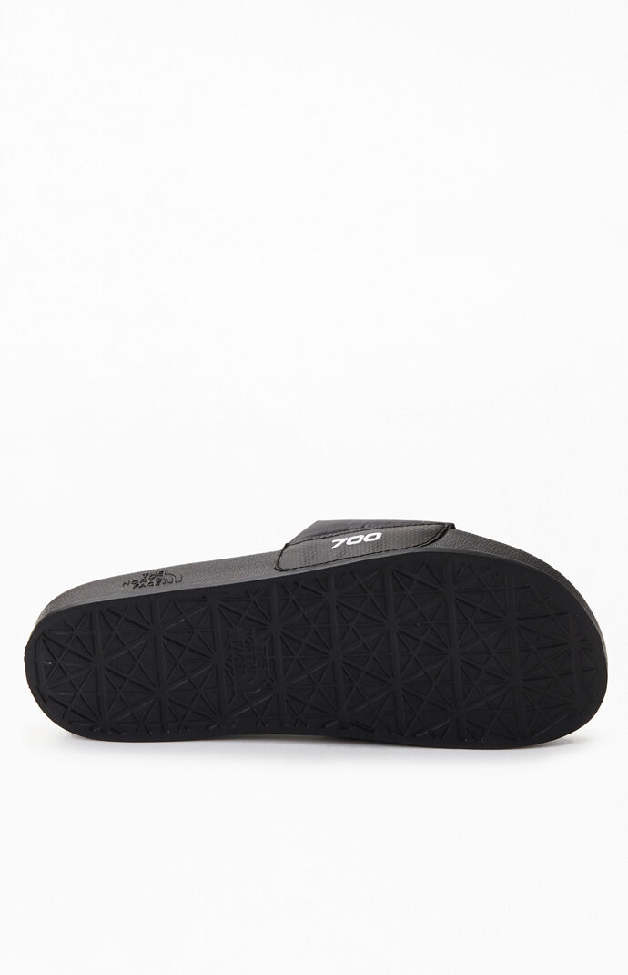 Black Nuptse Slide Sandals