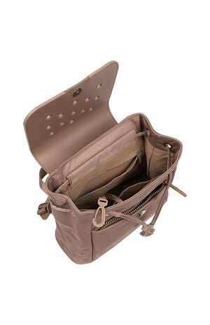 Latte Mini Fashion Eva Flap Backpack image number 4