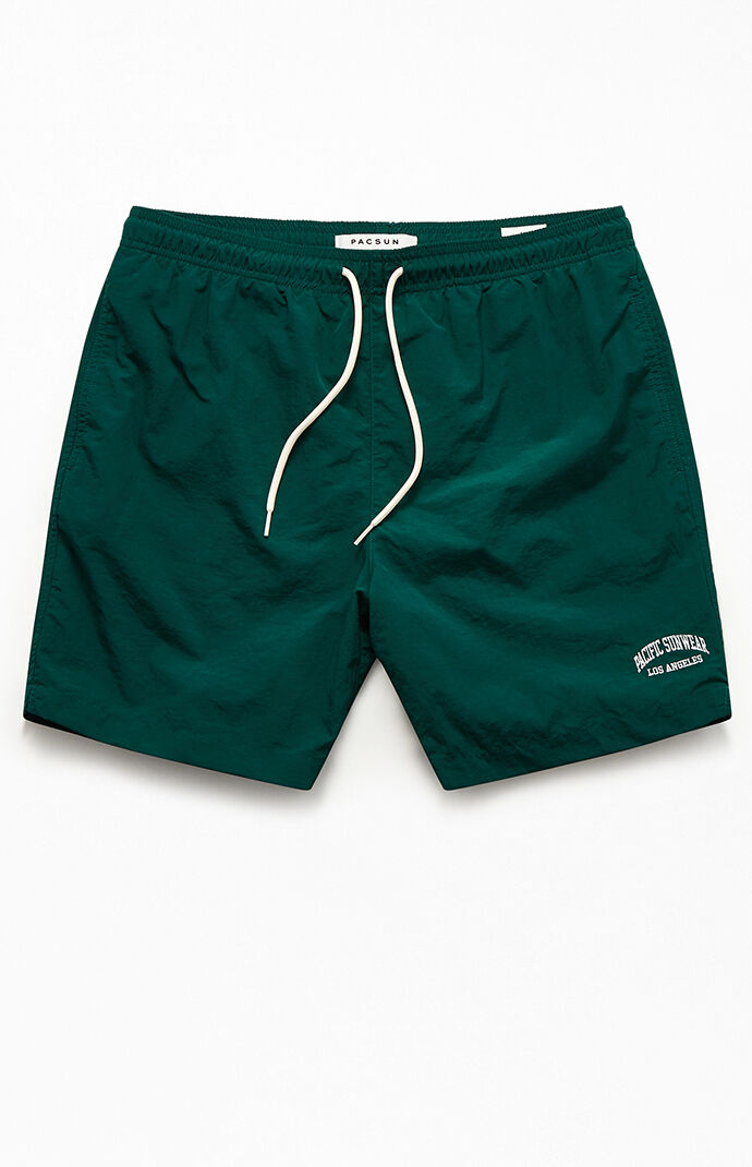Collegiate Solid Swim Trunks