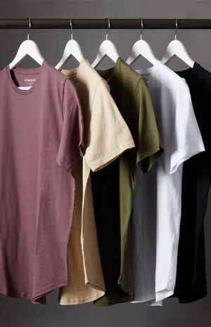 Five-Pack Warden Scallop T-Shirts image number 1
