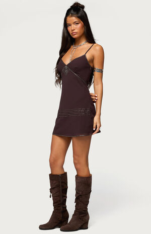 Raquelle Beaded Mini Dress image number 4