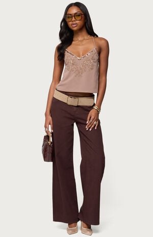 Sorina Embellished V Neck Top image number 5