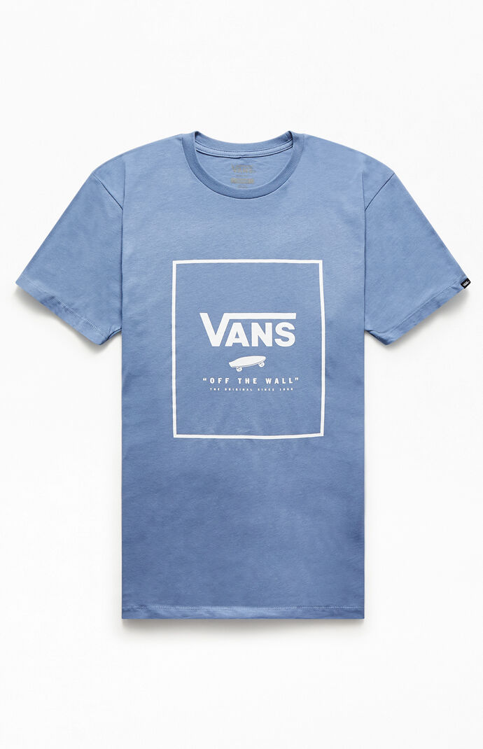 Blue Print Box T-Shirt
