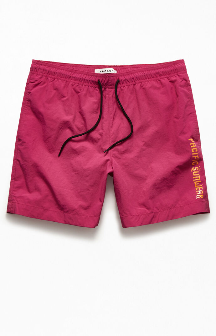 Stone 17" Solid Swim Trunks