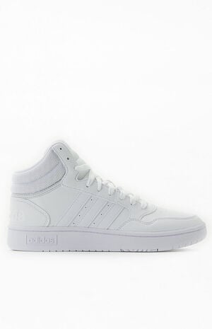 Women's White Hoops 3.0 Mid Classic Sneakers image number 2