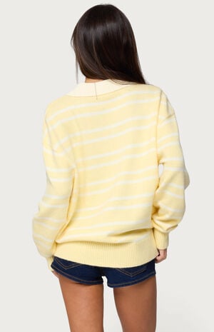 Rilynn Striped Polo Sweater image number 3