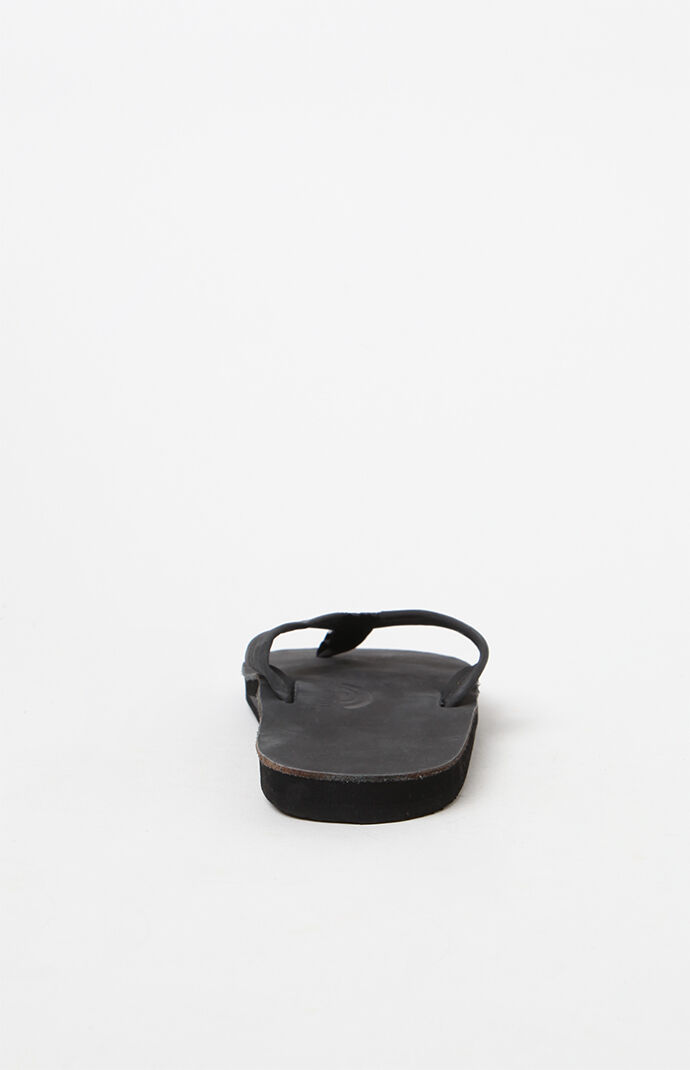 Premier Single Layer Black Flip Flops