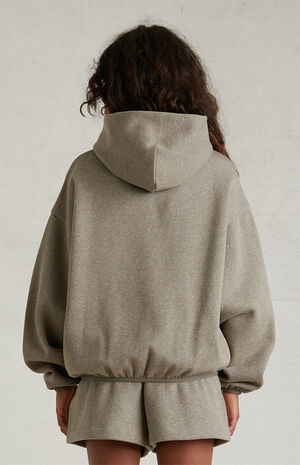 Essentials Heathery Grey Hoodie image number 4