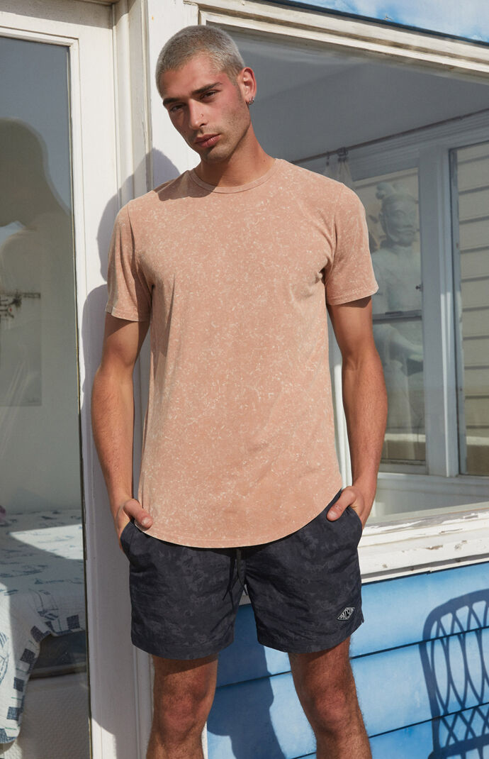 Acid Wash Knit T-Shirt