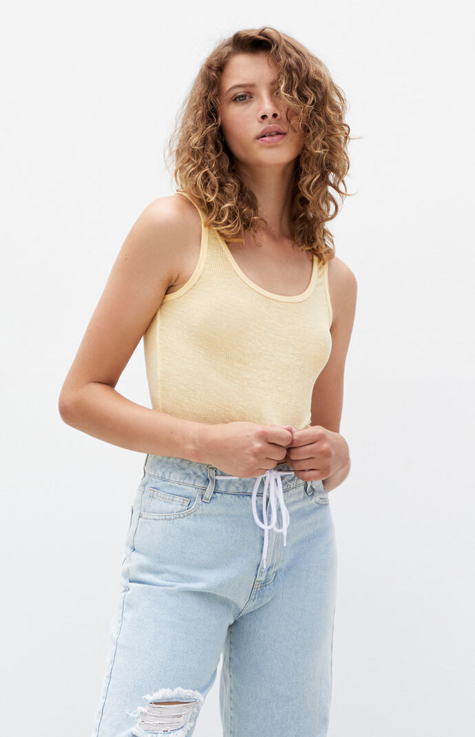 Boyfriend Ribbed Tank Top