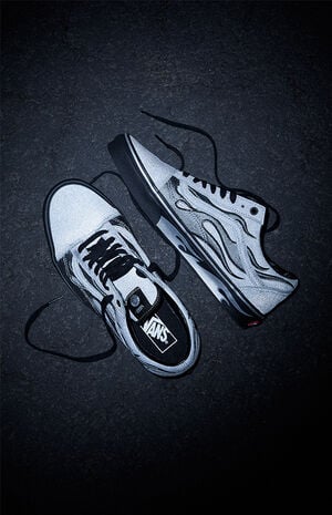 Vans x A$AP Worldwide Silver Reflective Old Skool Shoes | PacSun Vans x A$AP Worldwide Silver Reflective Old Skool Shoes | PacSun