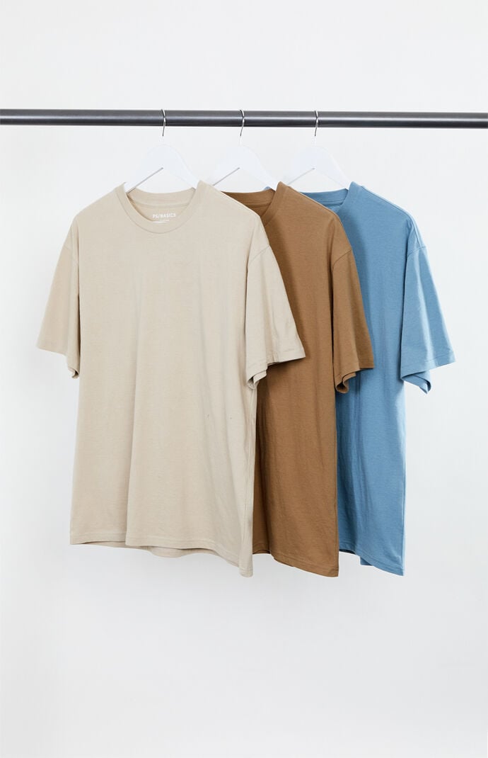 PS Basics 3 Pack Reese Solid Color T-Shirts