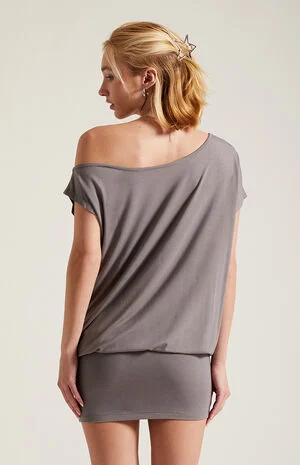 Lexi Short Sleeve Off-The-Shoulder Mini Dress image number 5