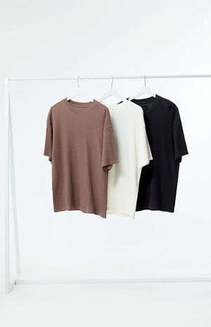 3 Pack Boxy Waffle T-Shirts image number 1