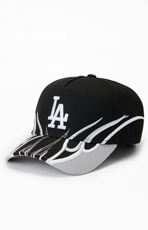 LA Dodgers Flames 9FORTY Snapback Hat image number 4