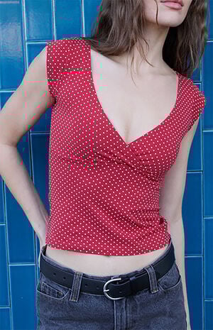 Red Polka Dot Amara Tank Top image number 2