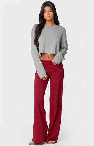 Wide Leg Fold Over Pants image number 5