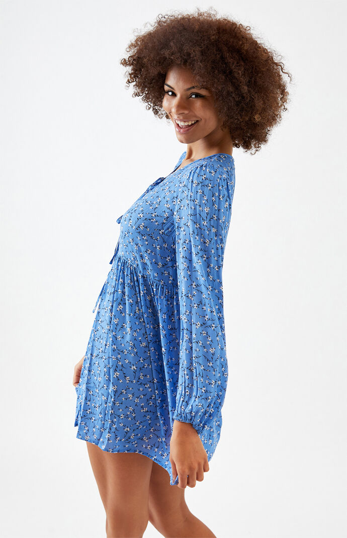Double Tie Front Babydoll Dress
